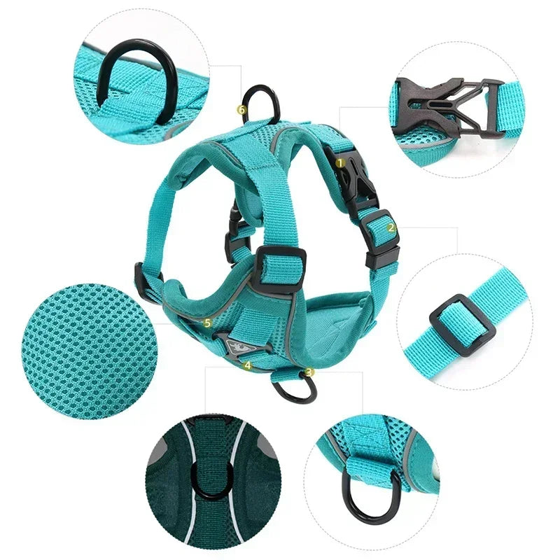No Pull Reflective Dog Harness