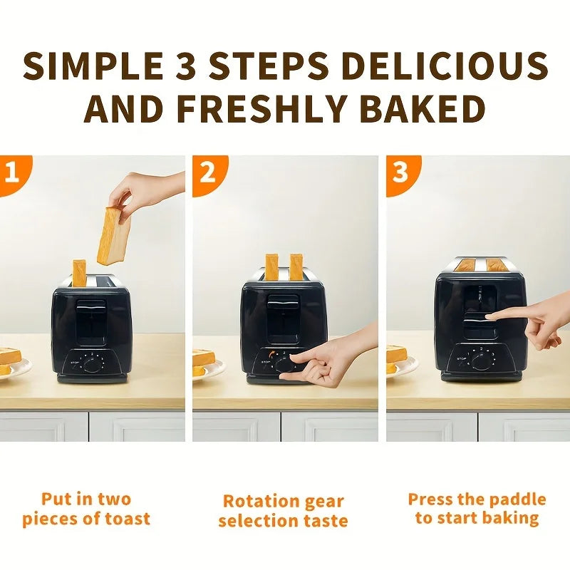 2-Slice Stainless Steel Toaster