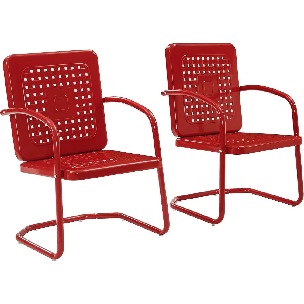 2-Piece Retro Patio Chairs