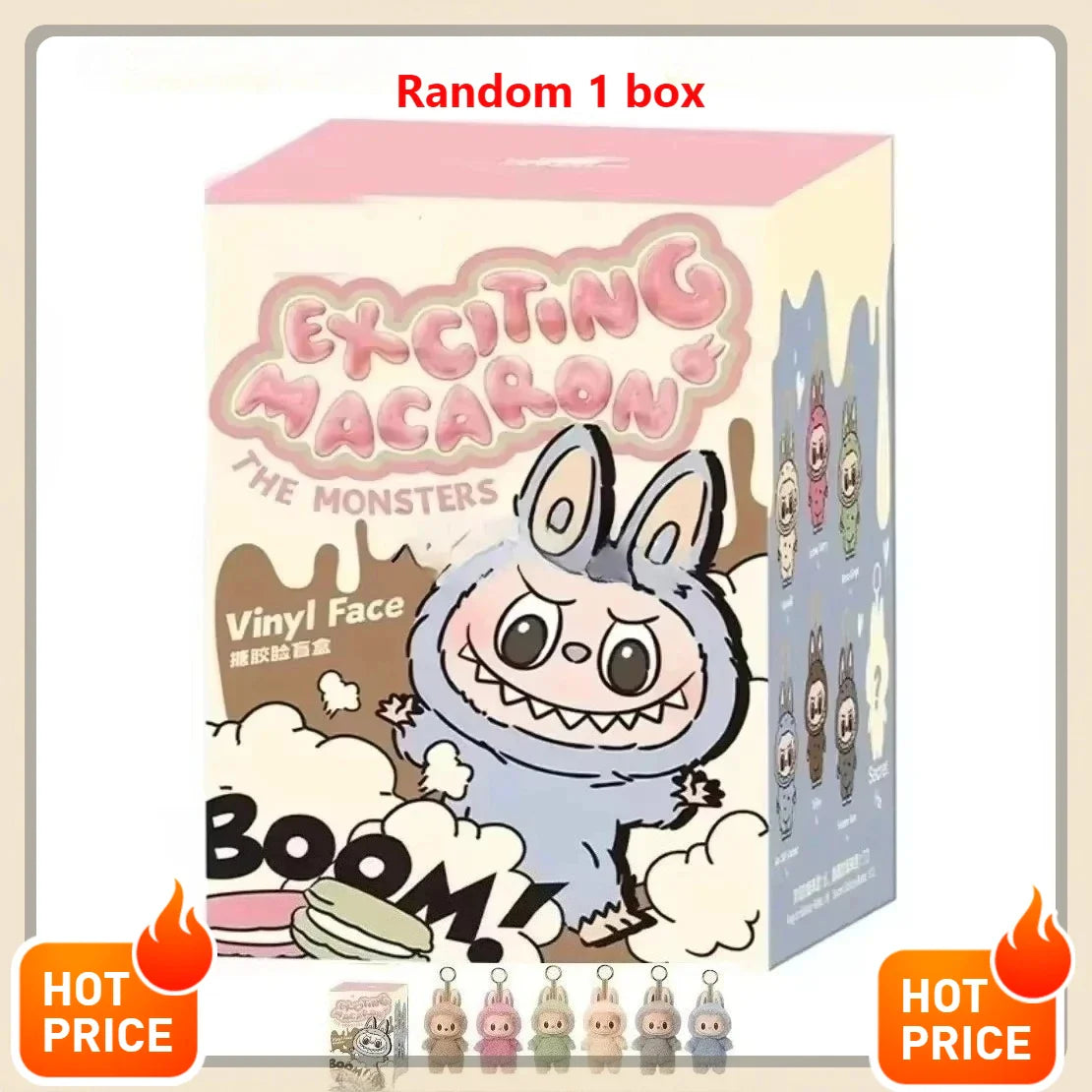 MINISO Macaron Labubu Plush Blind Box