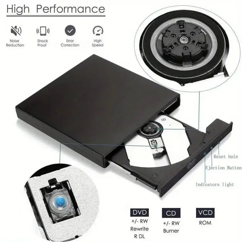 USB 2.0 External DVD Drive