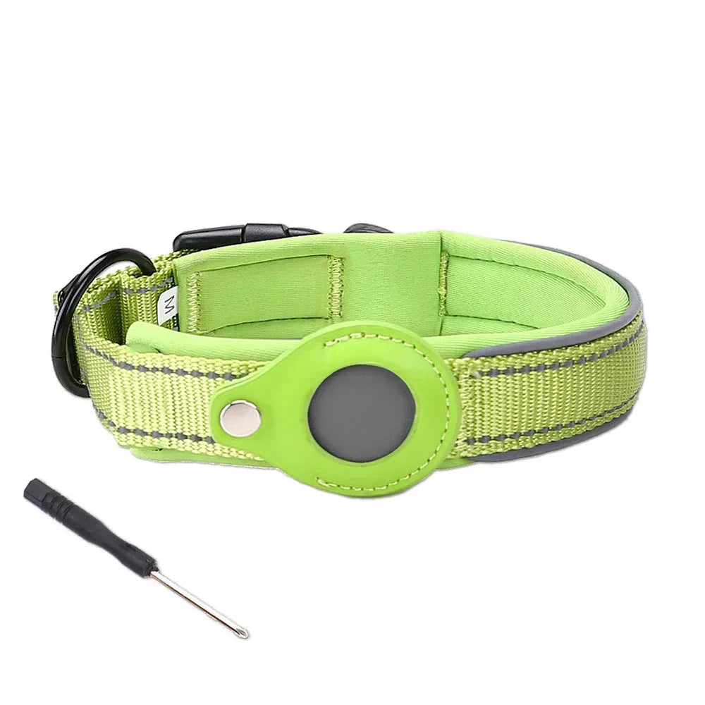 Dog Collar Waterproof Reflective Airtag