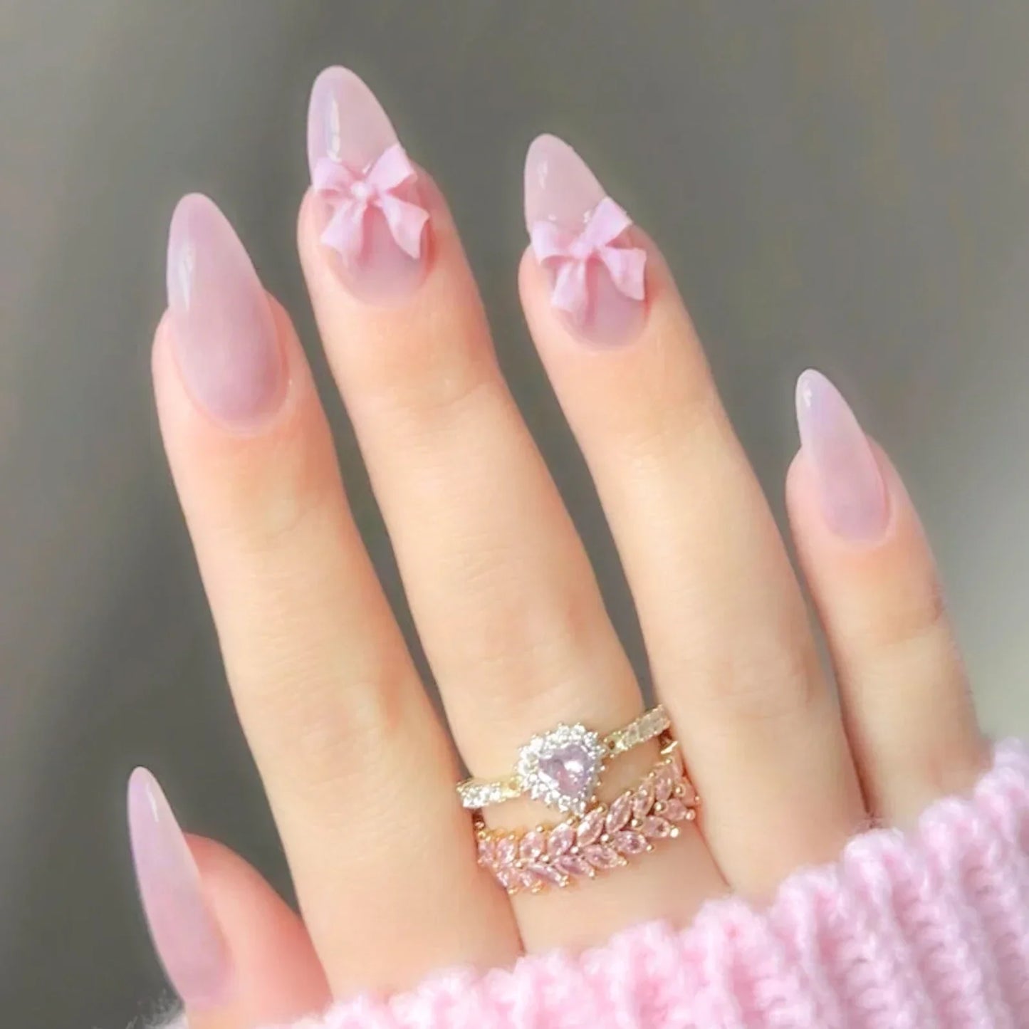 24Pcs Sweet Press-On Nail Set