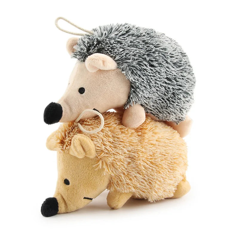 Plush Hedgehog Dog Toy