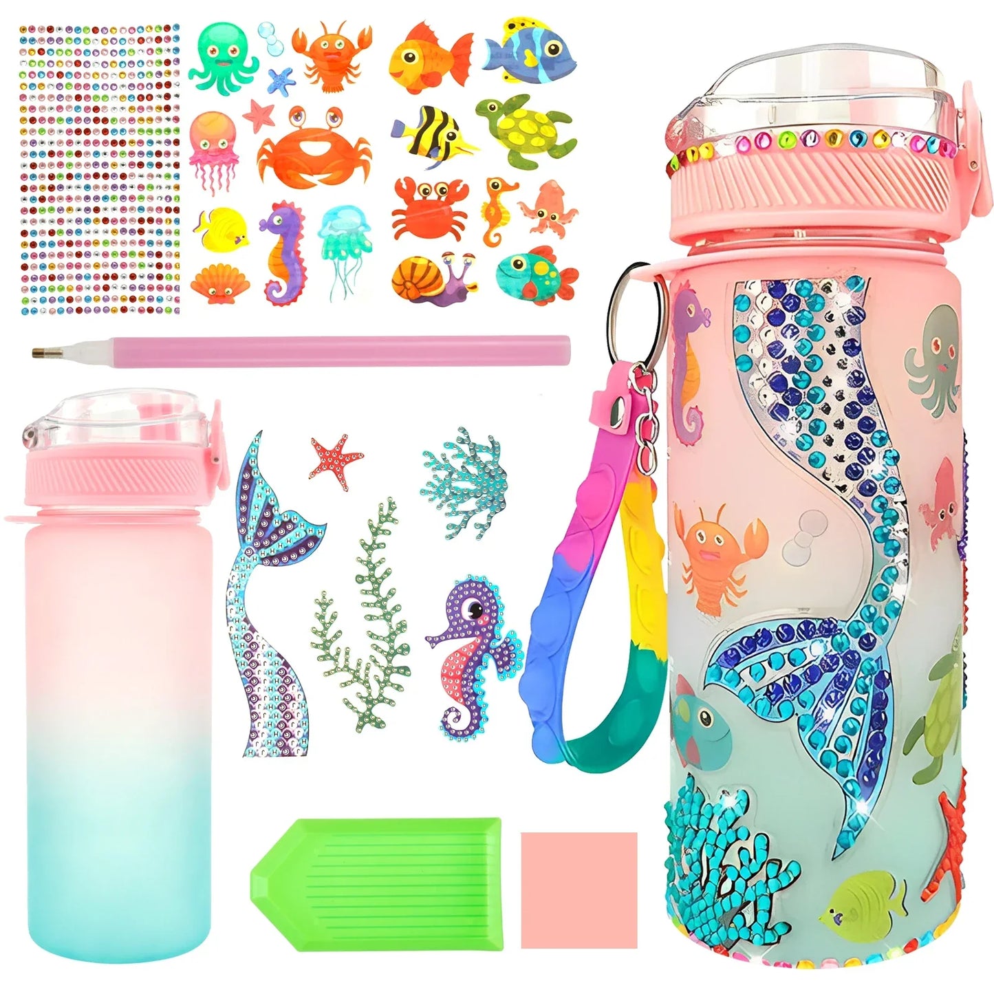 Kids Pretty Colorful Water Bottle