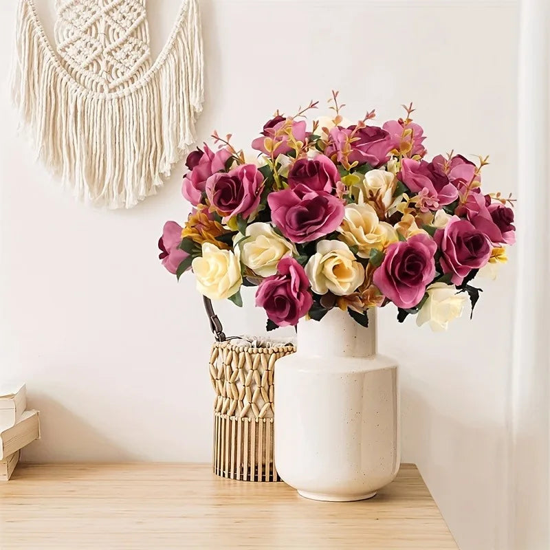 Artificial Rose Flowers 12 Heads