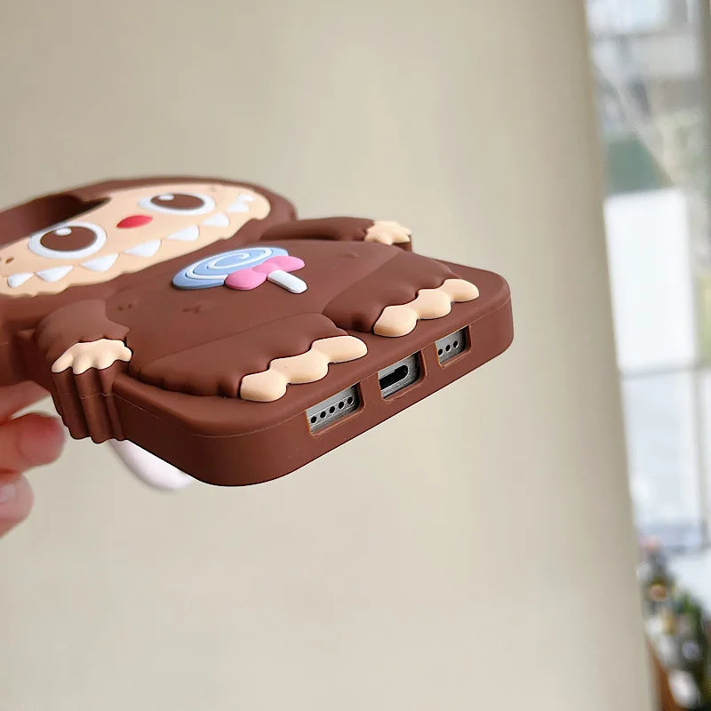 3D Plush Ear Pulling iPhone Case