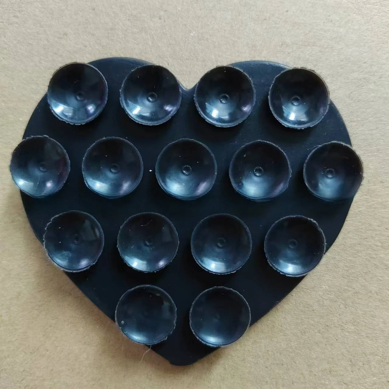 Heart Shaped Silicone Suction Sticker