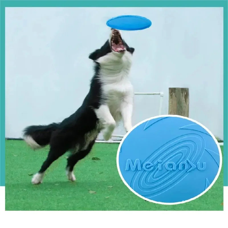 Silicone Dog Flying Disk Toy