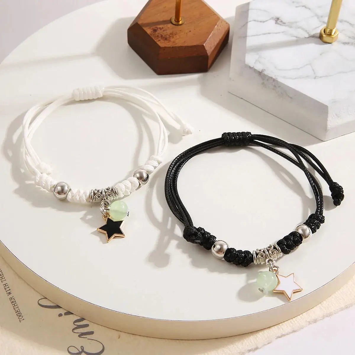 Luminous Beads Star Couple Bracelet