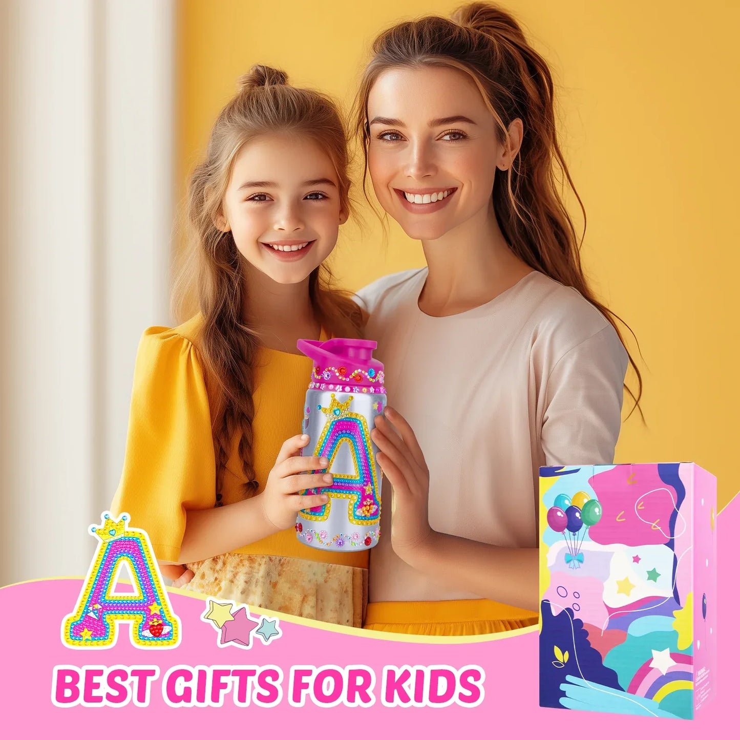 Children DIY Arts Water Bottle