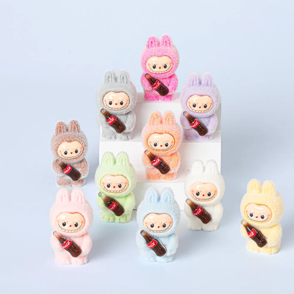 Coke Bottle Flocked Figure Toy