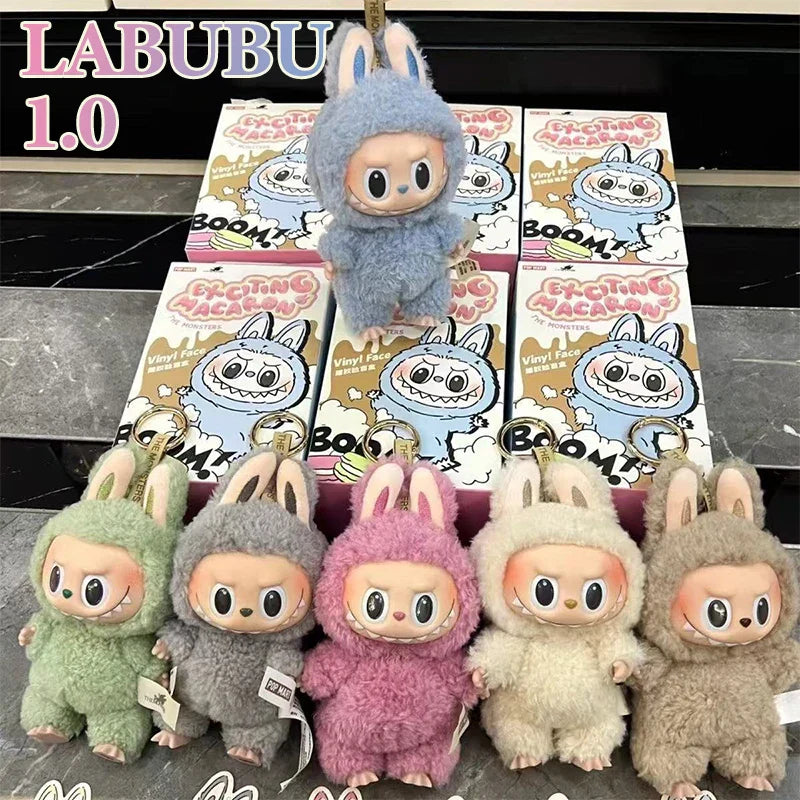 Labubu V3 Heartbeat Macaron Statue