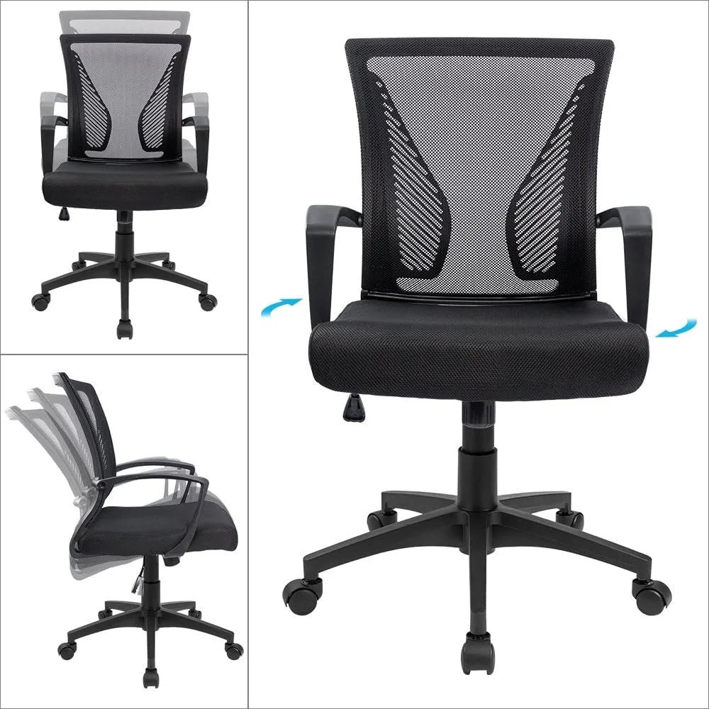 Ergonomic Mesh Mid-Back Chair