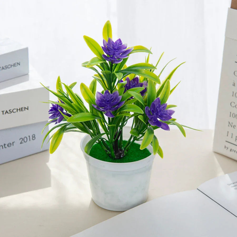 TTCY Mini Potted Bonsai Flowers