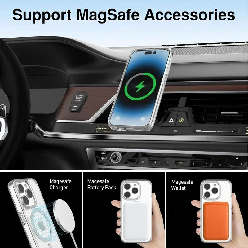 Magnetic Clear MagSafe iPhone Case