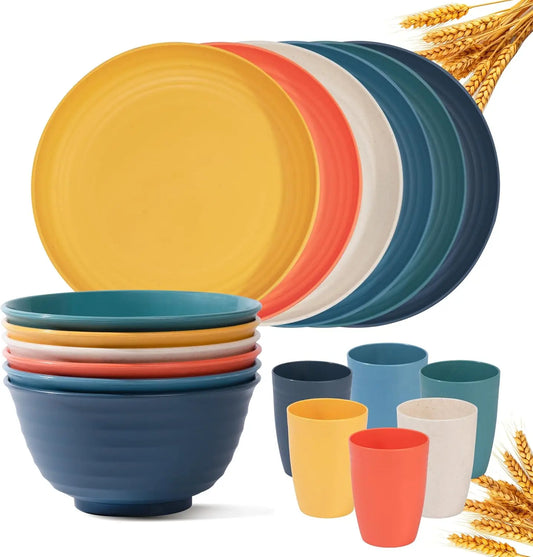 Wheat Straw Dinnerware Set