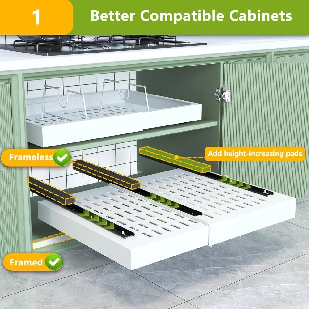 Pull Out Cabinet Organizer Set