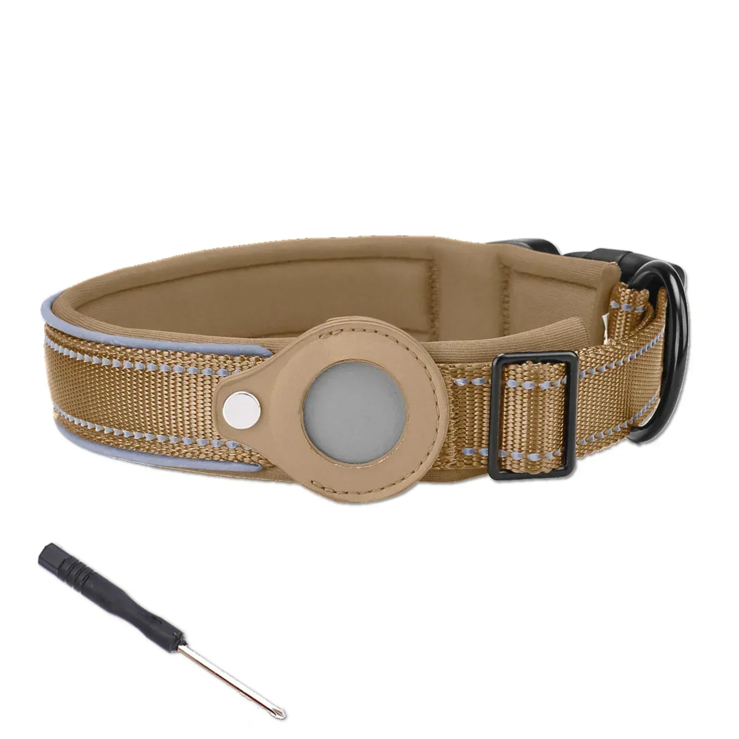 Dog Collar Waterproof Reflective Airtag