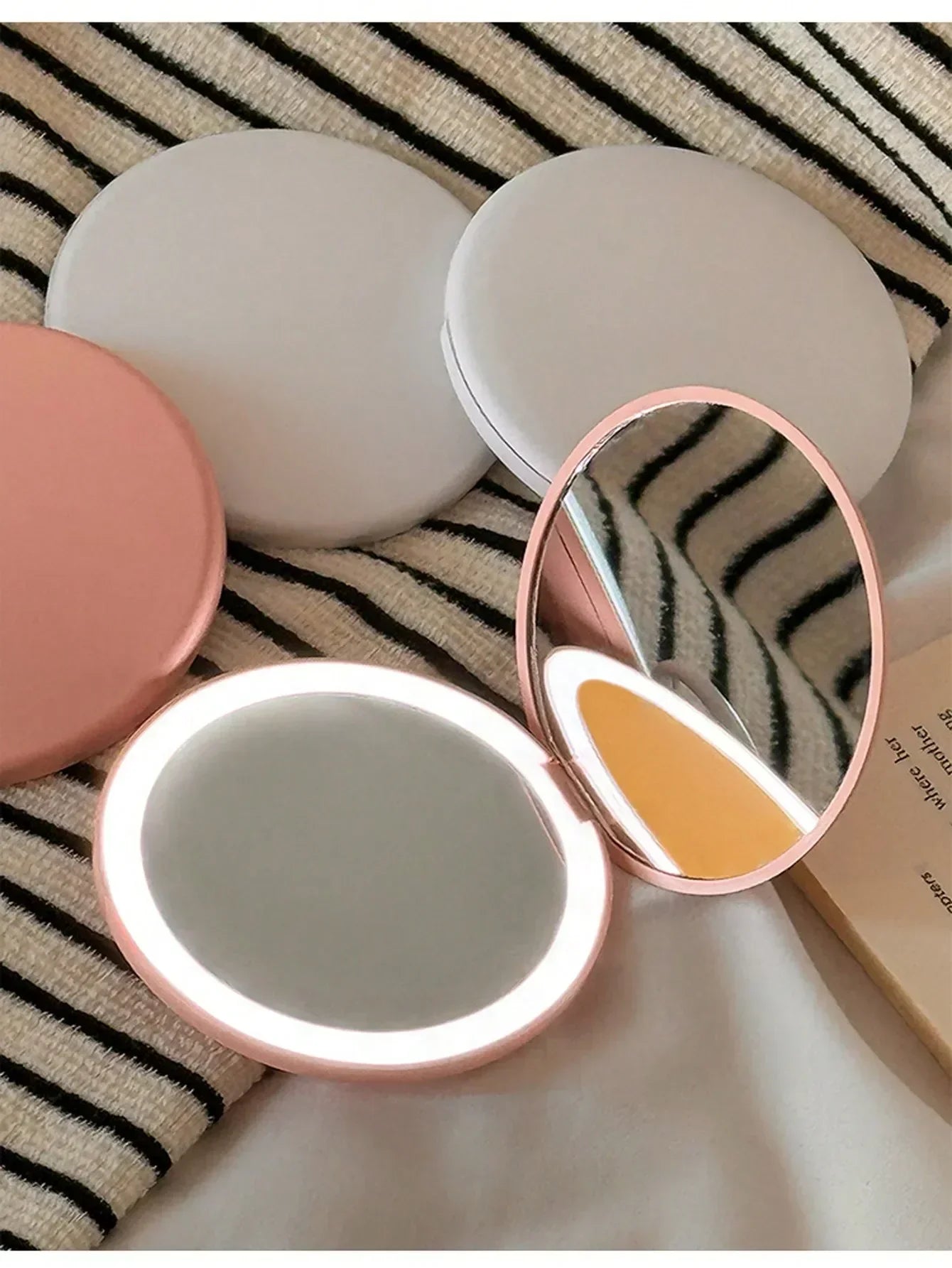 LED Foldable Pocket Makeup Mirror