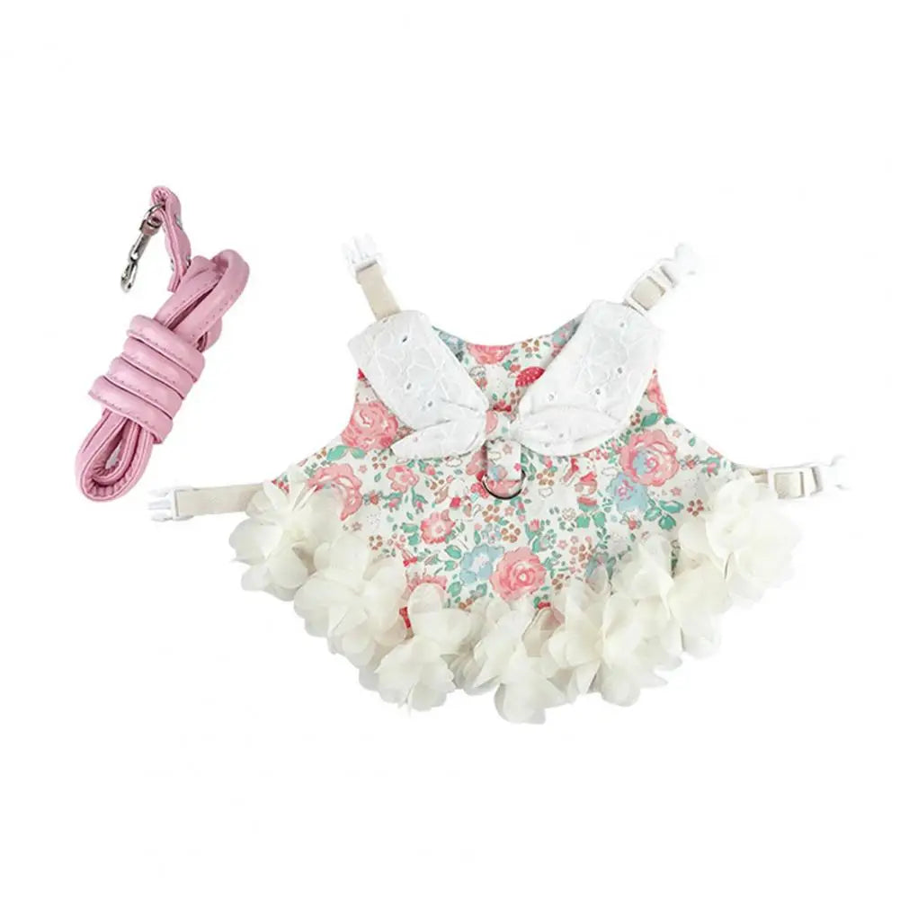 Cotton Rabbit Dress Leash Set