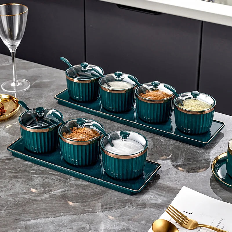 Luxury Kitchen Spice Jar Set