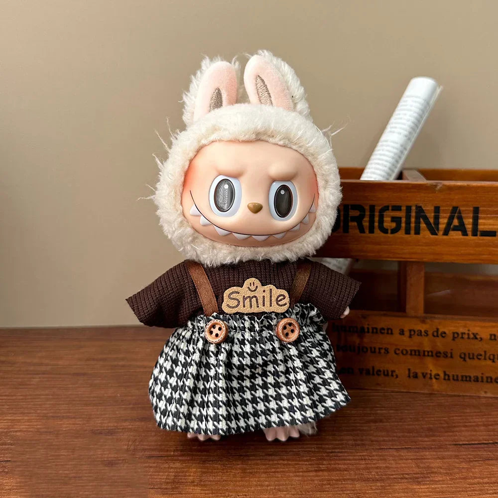 Labubu Plush Doll Trendy Clothing Set