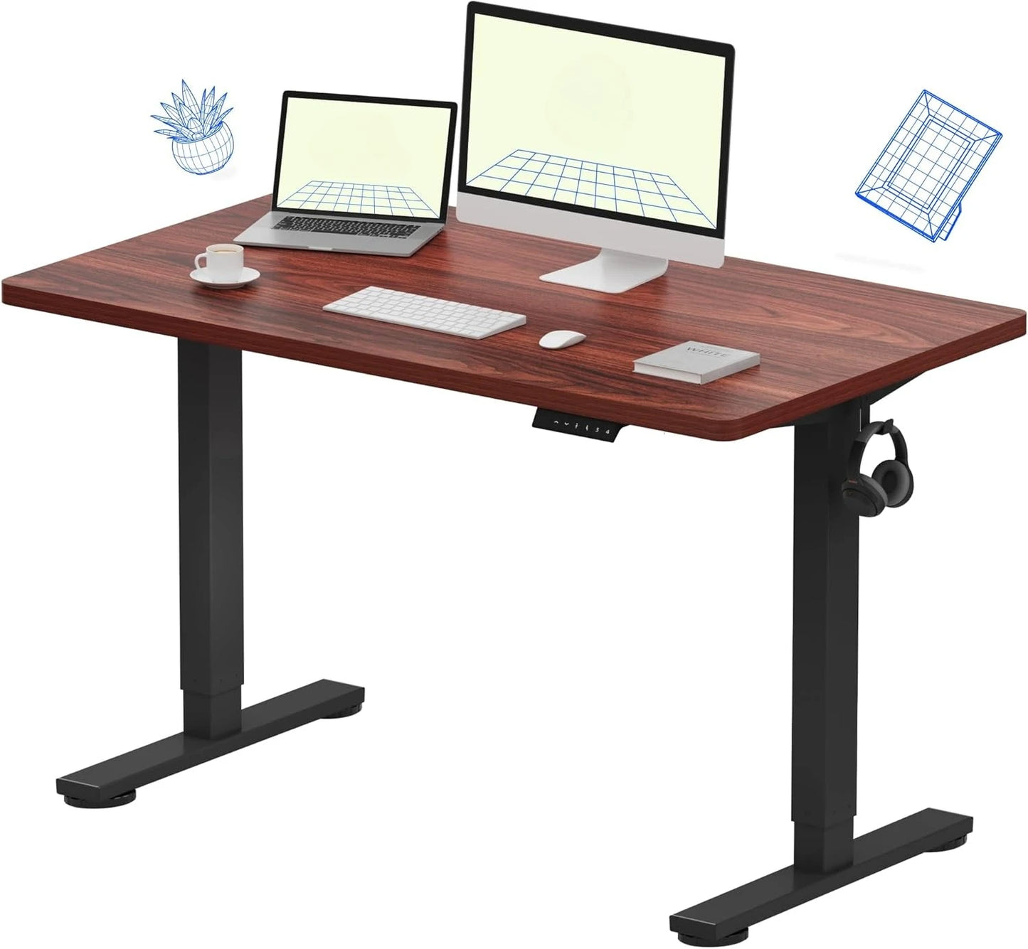 ANGDUO 48x24" Whole-Piece Standing Desk