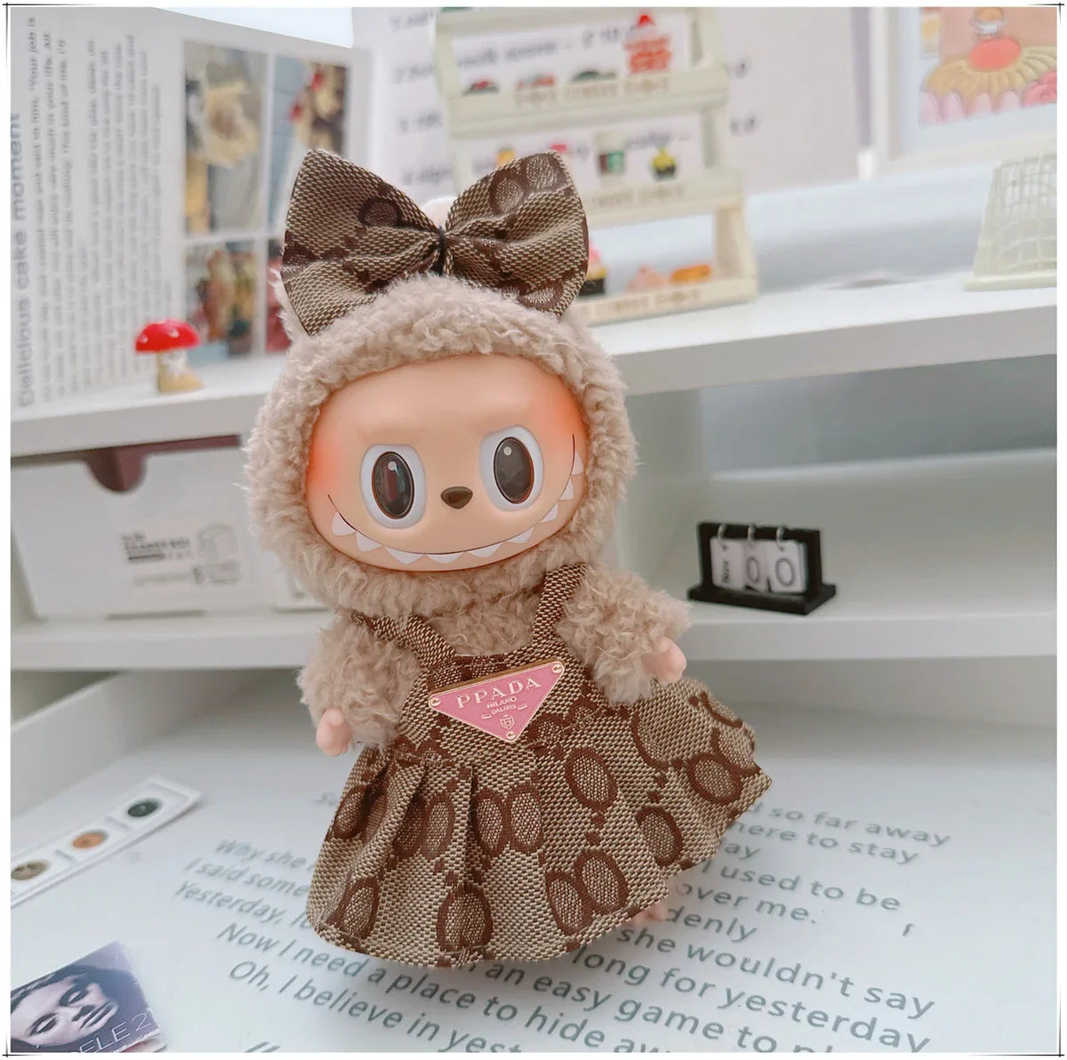 Labubu Sitting Party Outfit Set