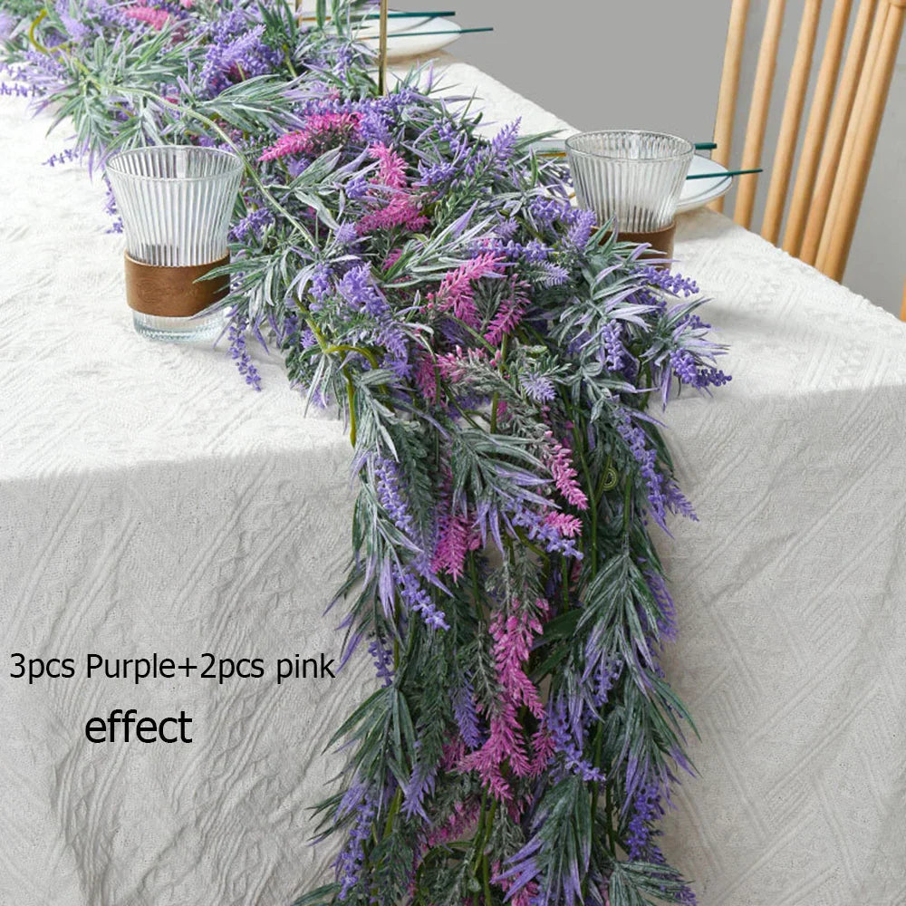 Flower 6.5FT Artificial Lavender Garland