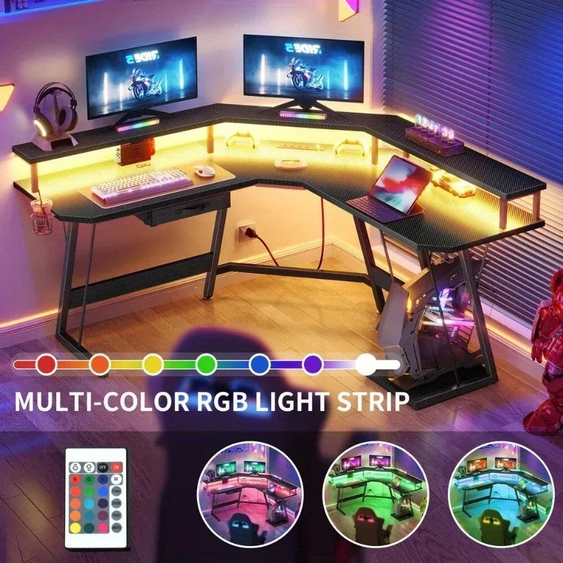Gaming Corner Desk with RGB