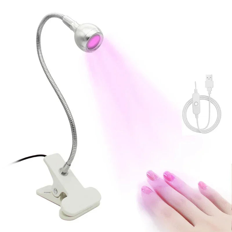 Clip-On Mini UV Nail Lamp