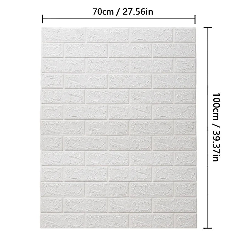3D Brick Pattern Wall Stickers