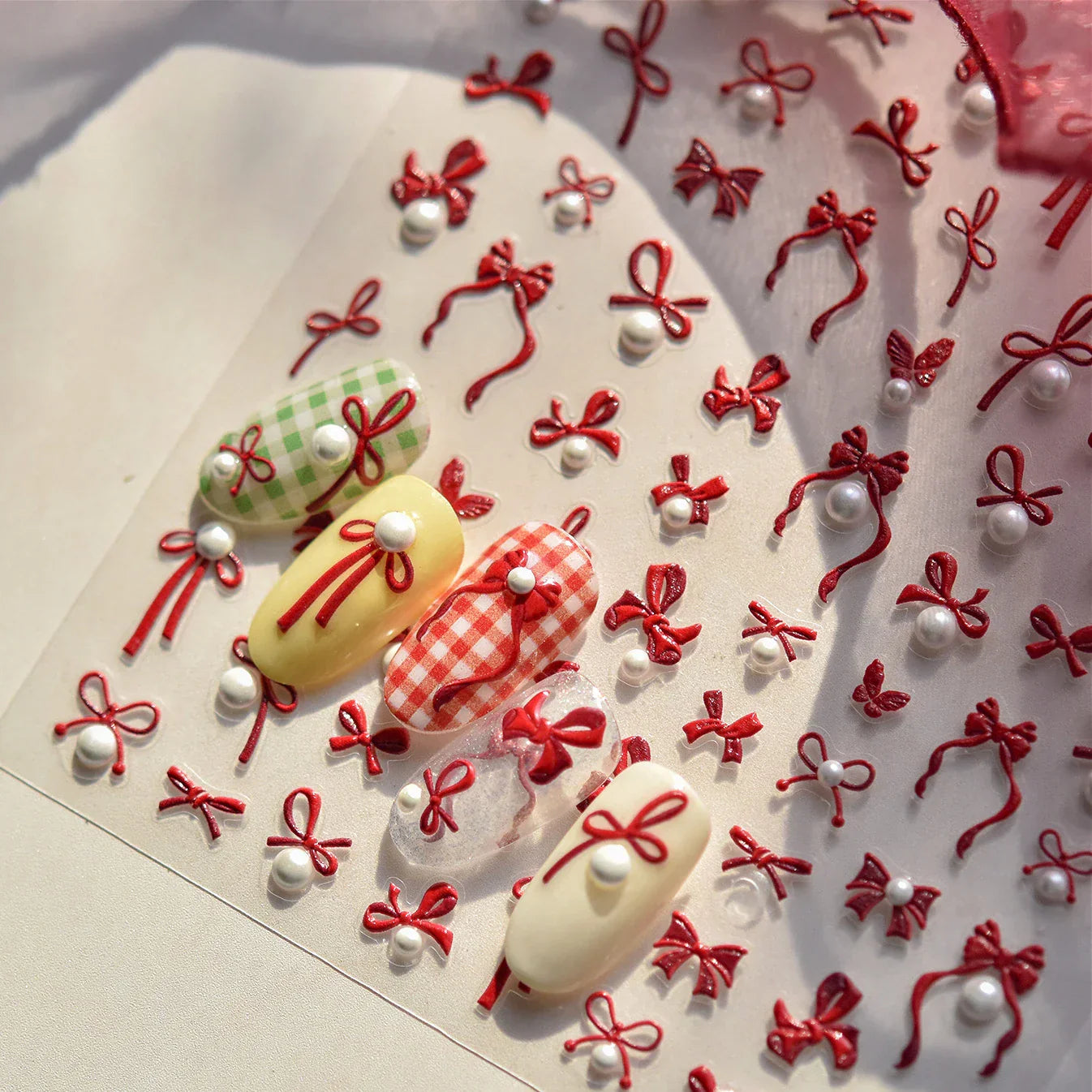 Bowknot 3D Nail Art Stickers