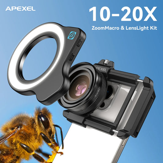 APEXEL 10-20X Macro Lens