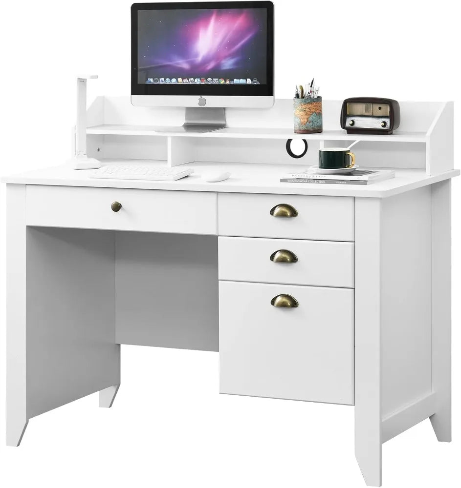 RBXC Catrimown 47” White Study Desk