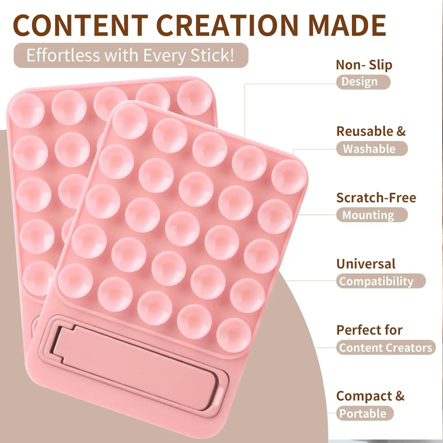 Silicone Suction Shower Phone Holder