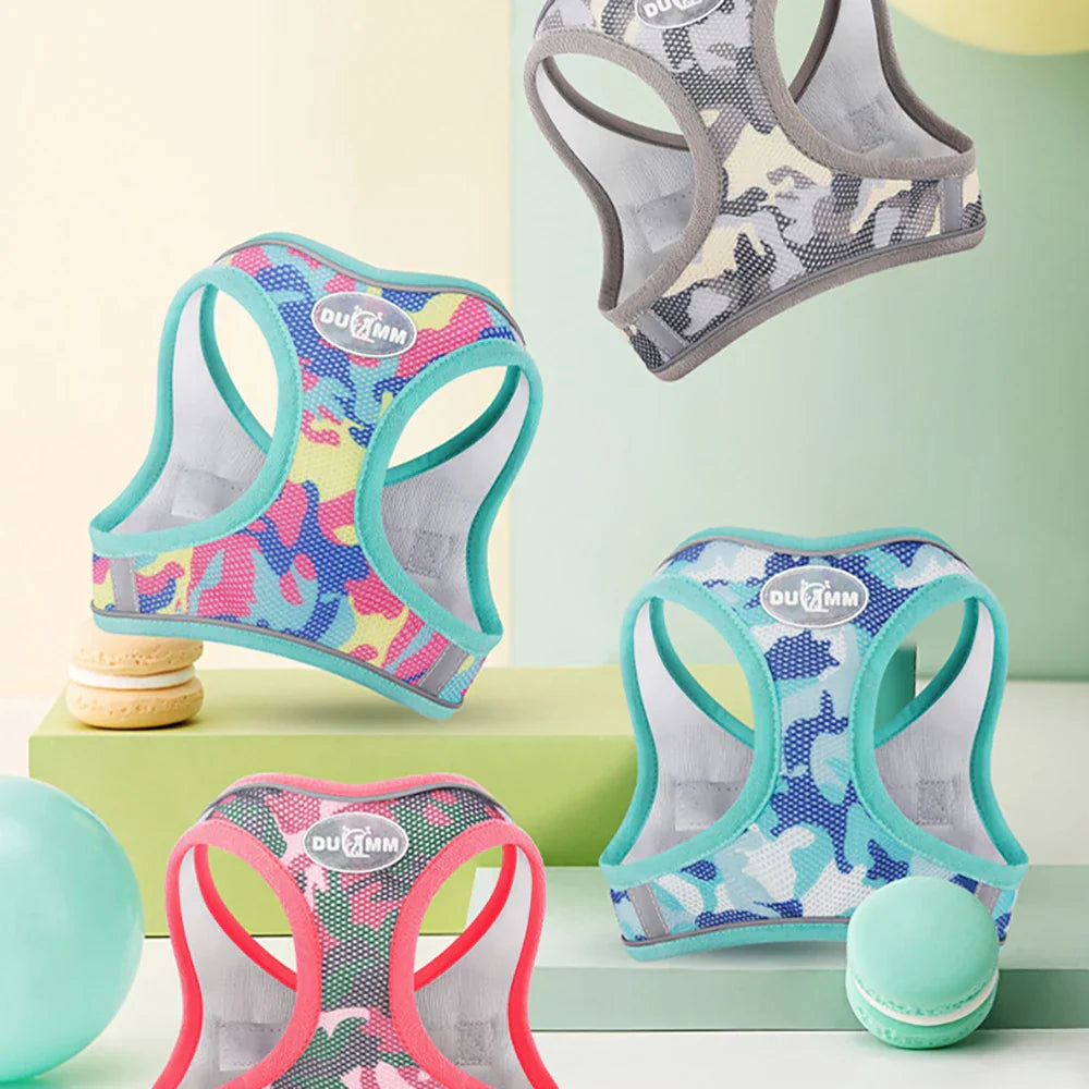 Adjustable Mesh Pet Harness Set