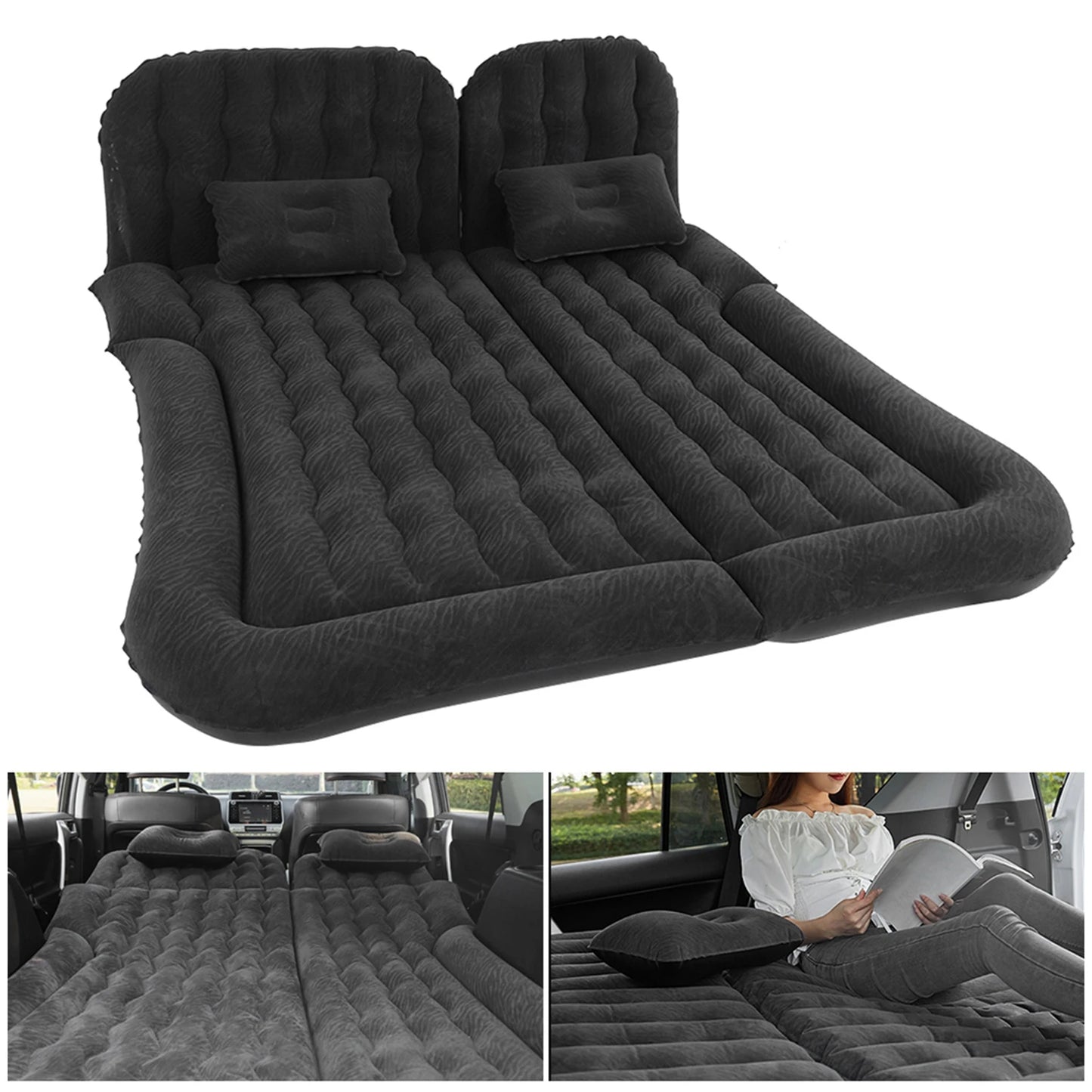 2-in-1 Inflatable Car Travel Bed