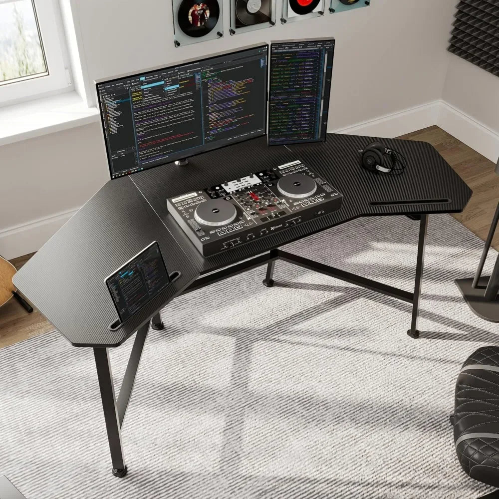 ANGDUO Wing-Shaped Ergonomic Gaming Desk