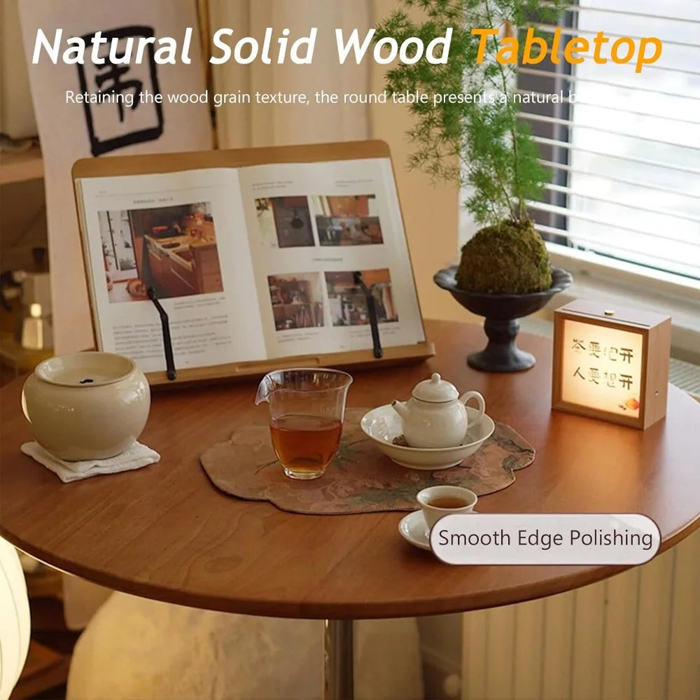 GUANGBAI Mid-Century Round Dining Table