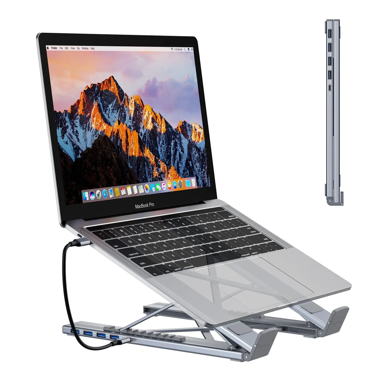 lamgool Universal Laptop Stand with USB-C Hub
