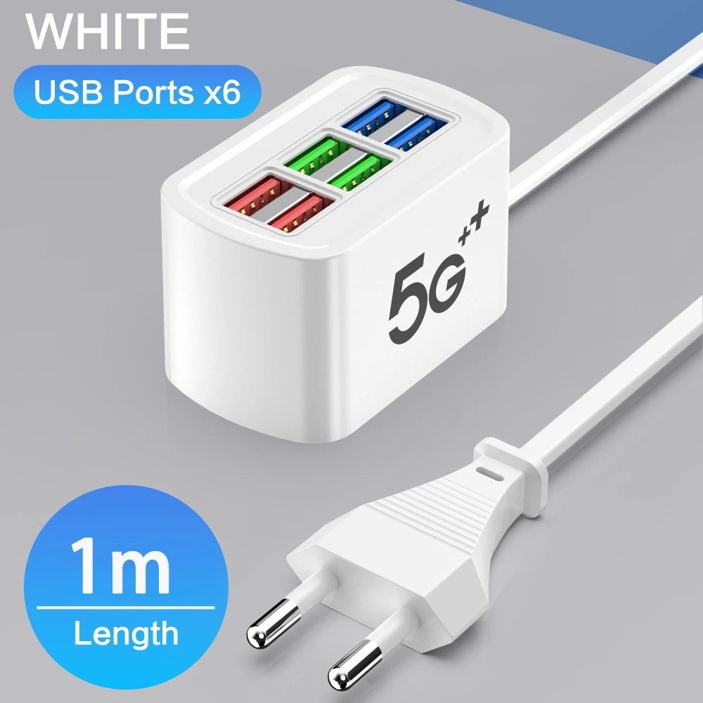 Maerknon 6-in-1 Fast USB Charger