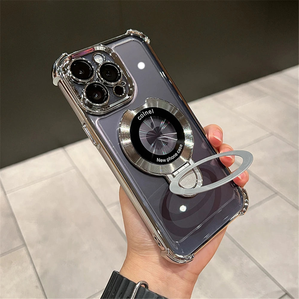 Luxury Magnetic Clear iPhone Case
