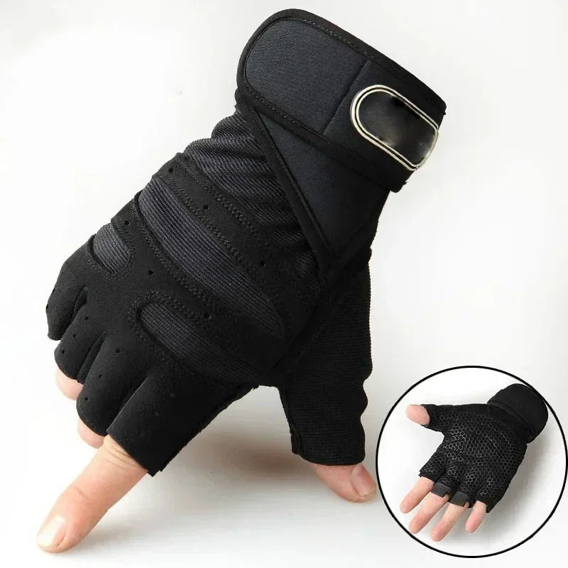 Long Wrist Fingerless Sport Gloves