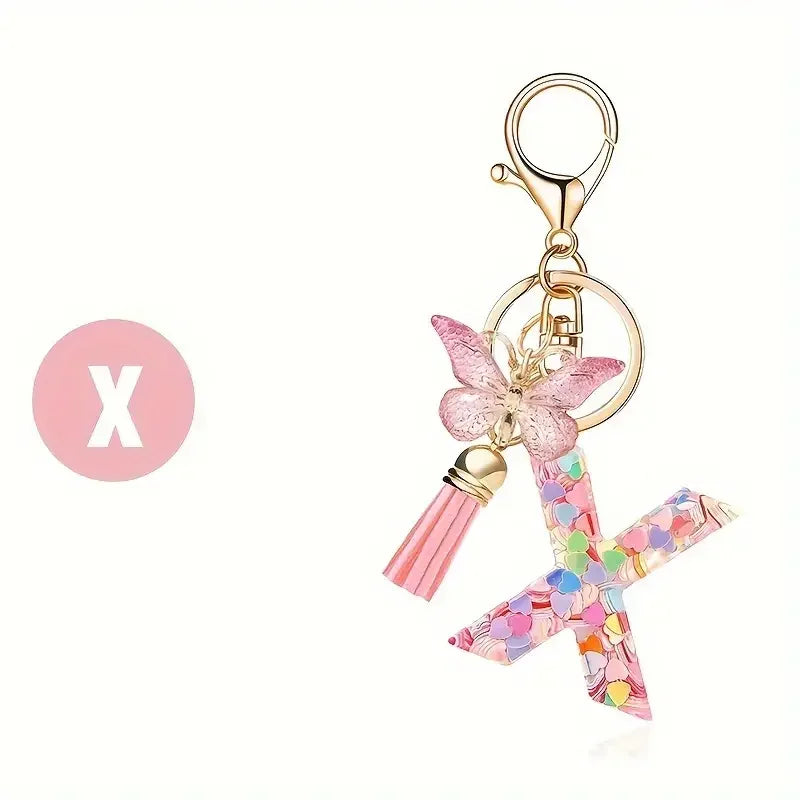 A-Z Letter Metal Keychain
