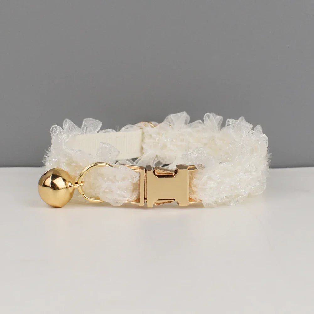 Personalized Lace Cat Adjustable Collar