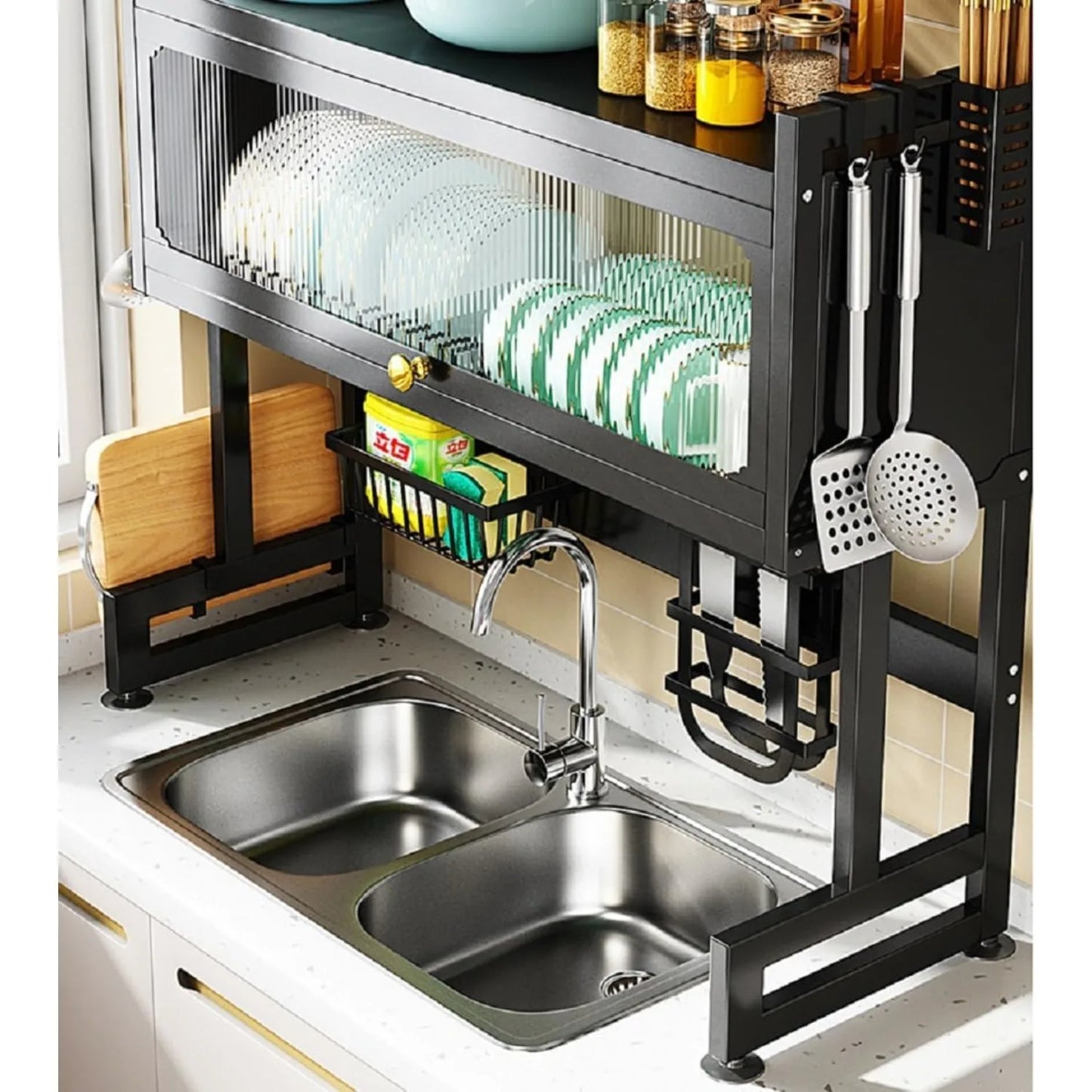 2-Tier Over Sink Dish Rack