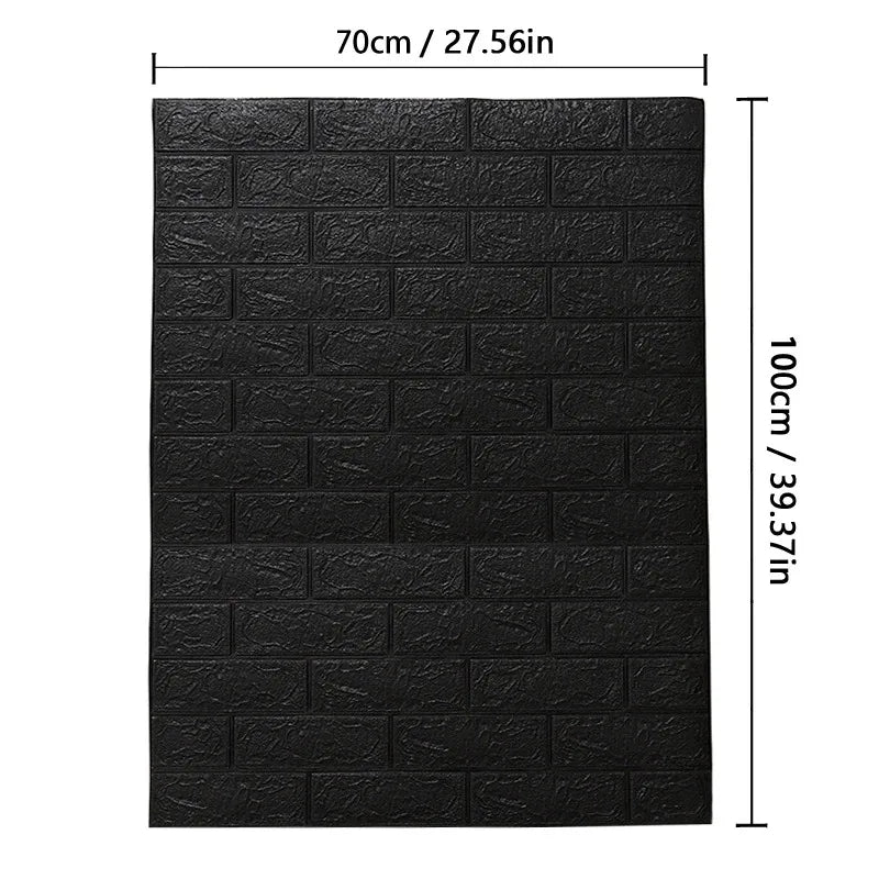 3D Brick Pattern Wall Stickers