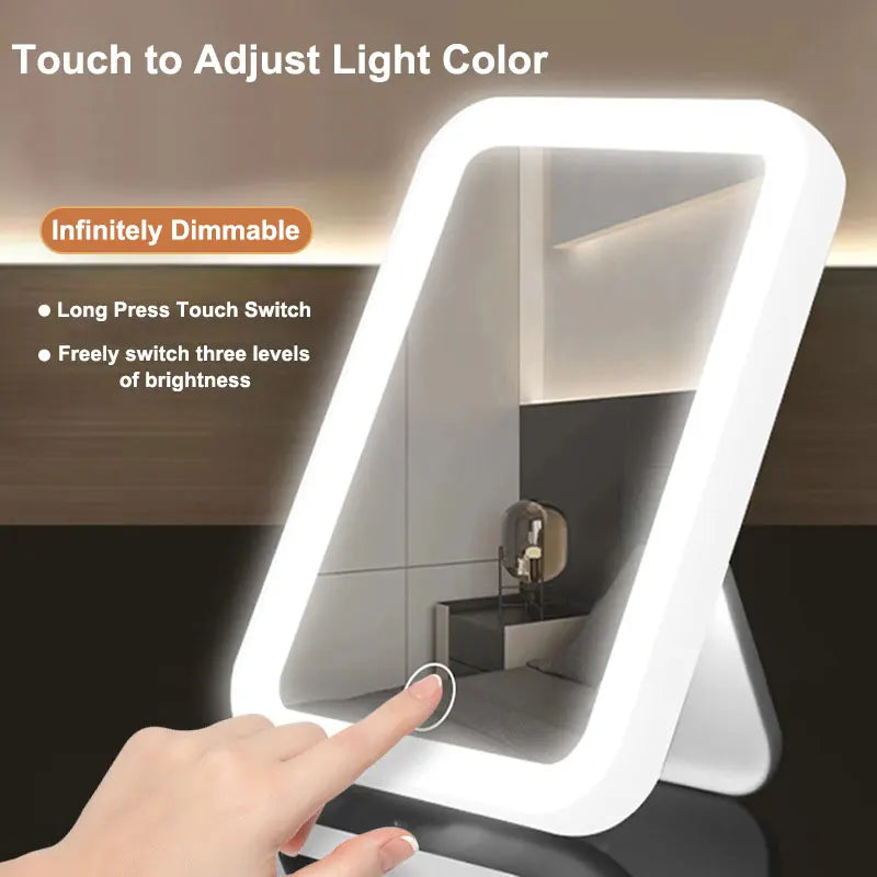 3-Color Dimmable LED Makeup Mirror